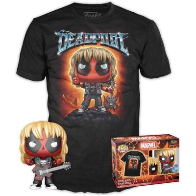 Funko POP! Deadpool Sada figúrka Heavy Metal a tričko veľ. S Funko POP! Deadpool Sada figúrka Heavy Metal a tričko veľ. S