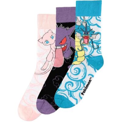Difuzed Pokémon: Crew unisex ponožky EÚ 39 – 42, 3 páry Difuzed Pokémon: Crew unisex ponožky EÚ 39 – 42, 3 páry