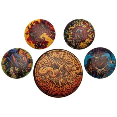 Pyramid Dungeons & Dragons: Monsters – odznaky sada 5 ks Pyramid Dungeons & Dragons: Monsters – odznaky sada 5 ks