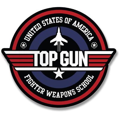 Hybris Production AB Samolepka Top Gun Fighter Weapons School 10 cm Hybris Production AB Samolepka Top Gun Fighter Weapons School 10 cm