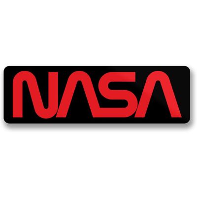 Hybris Production AB Samolepka NASA Worm Logo 10 cm Hybris Production AB Samolepka NASA Worm Logo 10 cm