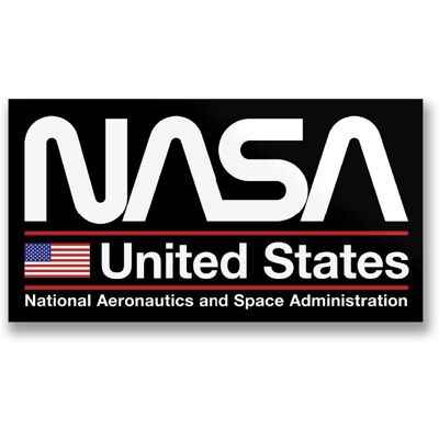 Hybris Production AB Samolepka NASA United States 12 cm Hybris Production AB Samolepka NASA United States 12 cm