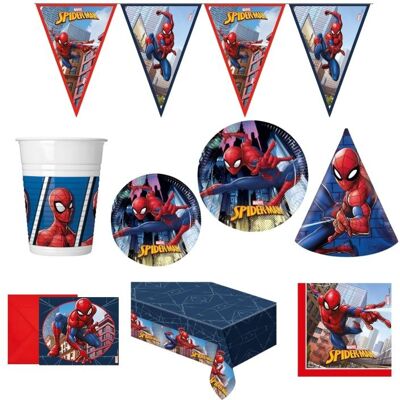 GODAN Detská narodeninová sada Spiderman, 12 osôb, 78 ks GODAN Detská narodeninová sada Spiderman, 12 osôb, 78 ks