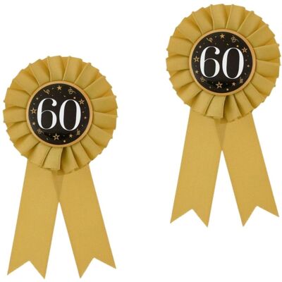 Godan Narodeninová brošňa odznak 60 rokov 2 ks Godan Narodeninová brošňa odznak 60 rokov 2 ks