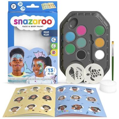 Snazaroo, súprava Aqua 13 dielov Snazaroo, súprava Aqua 13 dielov