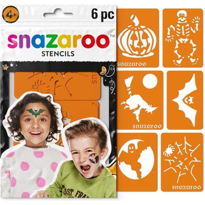 Snazaroo šablóny na farby na tvár Halloween 6 ks Snazaroo šablóny na farby na tvár Halloween 6 ks