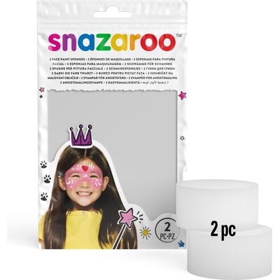 Snazaroo Hubky na farby na tvár – 2 ks, okrúhle Snazaroo Hubky na farby na tvár – 2 ks, okrúhle