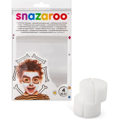 Snazaroo Špongie na farby na tvár – 4 ks, polené Snazaroo Špongie na farby na tvár – 4 ks, polené