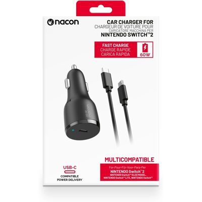 Nacon Car Adapter – Nintendo Switch 2 Nacon Car Adapter – Nintendo Switch 2