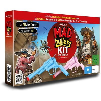 Contact Sales Mad Bullets Kit - hra a súprava príslušenstva - Nintendo Switch 1/2 Contact Sales Mad Bullets Kit - hra a súprava príslušenstva - Nintendo Switch 1/2