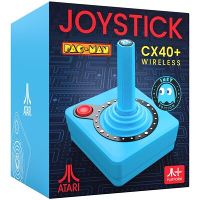 Atari Pac-Man: CX40+ Wireless Joystick – Inky – ovládač Atari Pac-Man: CX40+ Wireless Joystick – Inky – ovládač