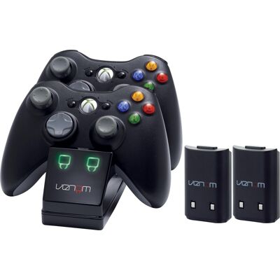 VENOM VS2891 Xbox 360 Black Twin Docking Station + 2 baterie VENOM VS2891 Xbox 360 Black Twin Docking Station + 2 baterie