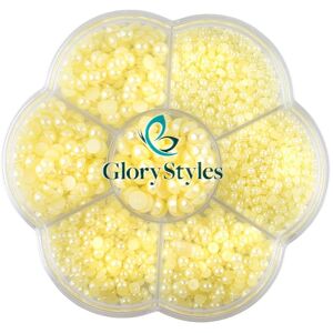 GloryStyles Dekoračné perly – žlté GloryStyles Dekoračné perly – žlté