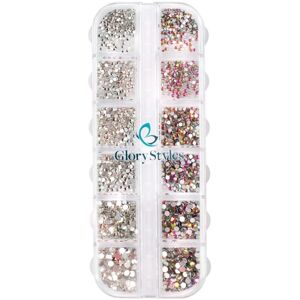 GloryStyles Sada kamienkov na nechty 02 – mix crystal/flame GloryStyles Sada kamienkov na nechty 02 – mix crystal/flame