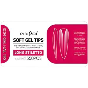 PinPai Gélové tipy Long stiletto, 550 ks PinPai Gélové tipy Long stiletto, 550 ks