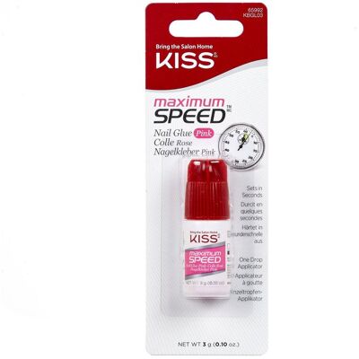 Kiss Maximum Speed Pink Nail Glue Kiss Maximum Speed Pink Nail Glue