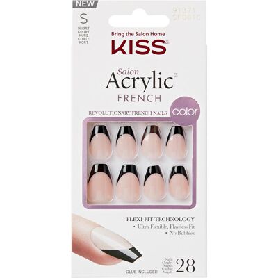 Kiss Salon Acrylic French Color Flame Kiss Salon Acrylic French Color Flame