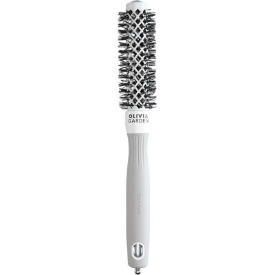 OLIVIA GARDEN Expert Shine Wavy Bristles White&Grey; 20 mm OLIVIA GARDEN Expert Shine Wavy Bristles White&Grey; 20 mm