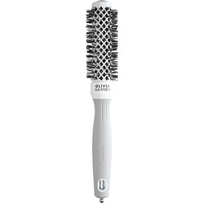 OLIVIA GARDEN Expert Shine Wavy Bristles White & Grey 25 mm OLIVIA GARDEN Expert Shine Wavy Bristles White & Grey 25 mm