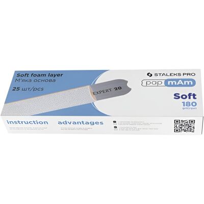 Staleks Expert 20 papmAm – náhradné brúsne papiere na priamy pilník biele 180 grit, 25 ks Staleks Expert 20 papmAm – náhradné brúsne papiere na priamy pilník biele 180 grit, 25 ks