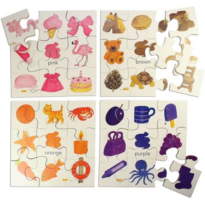 Bigjigs Toys Drevená didaktická hračka – Puzzle farby 2 Bigjigs Toys Drevená didaktická hračka – Puzzle farby 2