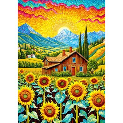 ENJOY Puzzle Slnečnicový dom 1000 dielikov ENJOY Puzzle Slnečnicový dom 1000 dielikov
