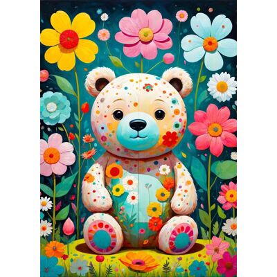 ENJOY Puzzle Kvetinový medvedík 1000 dielikov ENJOY Puzzle Kvetinový medvedík 1000 dielikov