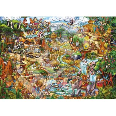 HEYE Puzzle Exotické safari 2000 dielikov HEYE Puzzle Exotické safari 2000 dielikov