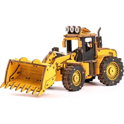 ROBOTIME Rokr 3D drevené puzzle Buldozér 211 dielikov ROBOTIME Rokr 3D drevené puzzle Buldozér 211 dielikov