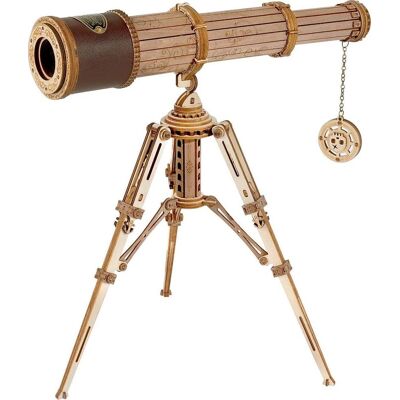 ROBOTIME Rokr 3D drevené puzzle Ďalekohľad 314 dielikov ROBOTIME Rokr 3D drevené puzzle Ďalekohľad 314 dielikov