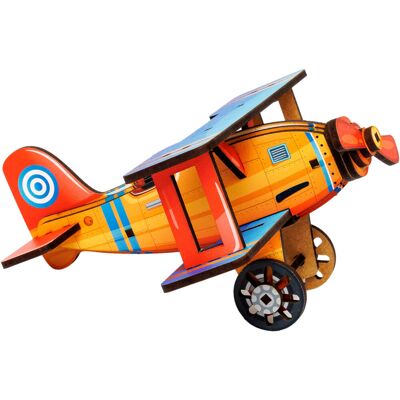 BusyKids Dřevěná 3D stavebnice Turbo letadlo BusyKids Dřevěná 3D stavebnice Turbo letadlo