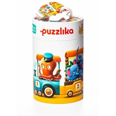 Cubika Puzzlika 13050 Vlak 94 cm – náučné puzzle 20 dielikov Cubika Puzzlika 13050 Vlak 94 cm – náučné puzzle 20 dielikov