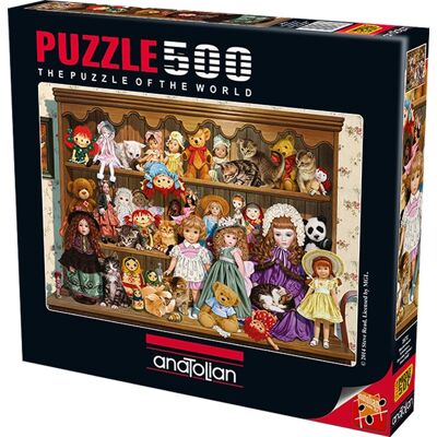 Anatolian Puzzle Babičkina polica s bábikami 500 dielikov Anatolian Puzzle Babičkina polica s bábikami 500 dielikov