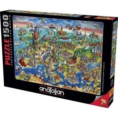 Anatolian Puzzle Európsky svet 1500 dielikov Anatolian Puzzle Európsky svet 1500 dielikov
