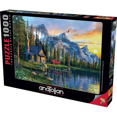 Anatolian Puzzle Západ slnka na chalupou 1000 dielikov Anatolian Puzzle Západ slnka na chalupou 1000 dielikov