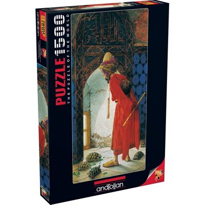 Anatolian Vertikálne puzzle Cvičiteľ korytnačiek 1500 dielikov Anatolian Vertikálne puzzle Cvičiteľ korytnačiek 1500 dielikov