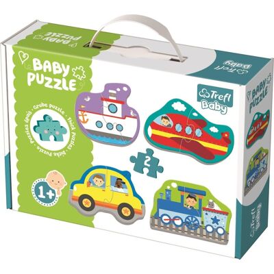 Trefl Baby puzzle Doprava 4 × 2 dieliky Trefl Baby puzzle Doprava 4 × 2 dieliky