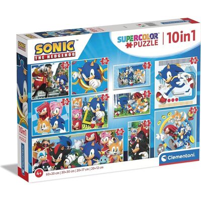 Clementoni Puzzle Ježko Sonic 10 v 1 Clementoni Puzzle Ježko Sonic 10 v 1