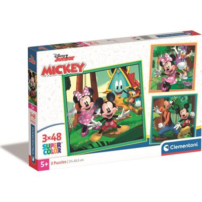 Clementoni Puzzle Mickey a kamaráti 3× 48 dielikov Clementoni Puzzle Mickey a kamaráti 3× 48 dielikov