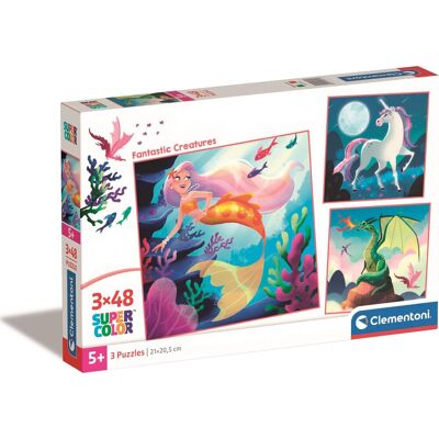 Clementoni Puzzle Fantastické bytosti 3× 48 dielikov Clementoni Puzzle Fantastické bytosti 3× 48 dielikov