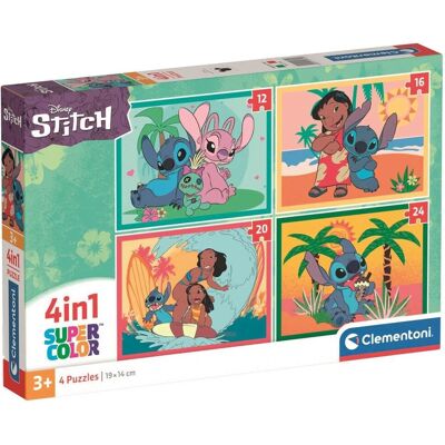 CLEMENTONI Puzzle Stitch 4 v 1, 12, 16, 20, 24 dielikov CLEMENTONI Puzzle Stitch 4 v 1, 12, 16, 20, 24 dielikov