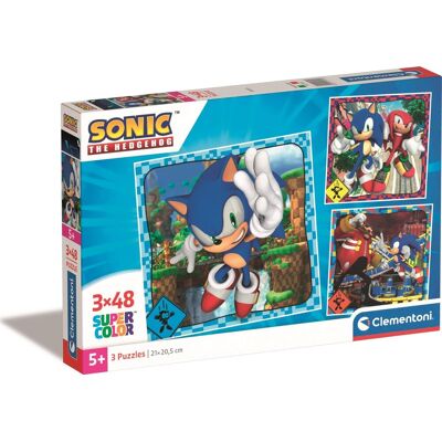 Clementoni Sonic 3× 48 dielikov Clementoni Sonic 3× 48 dielikov