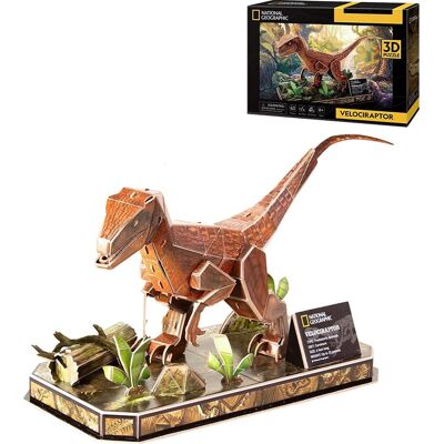 CubicFun National Geographic: Velociraptor 63 dílků CubicFun National Geographic: Velociraptor 63 dílků