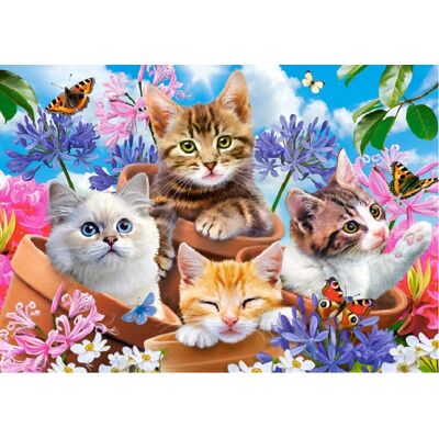 CASTORLAND Puzzle Mačiatka s kvetinami 500 dielikov CASTORLAND Puzzle Mačiatka s kvetinami 500 dielikov