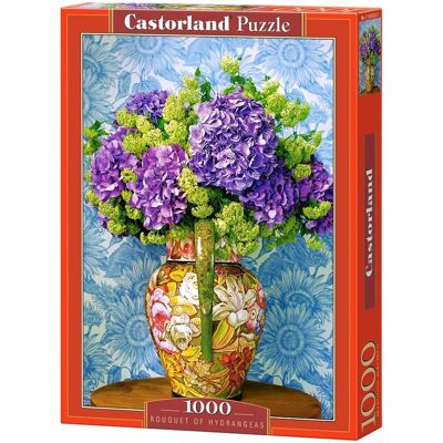 CASTORLAND Puzzle Kytica hortenzií 1000 dielikov CASTORLAND Puzzle Kytica hortenzií 1000 dielikov