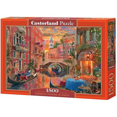 CASTORLAND Puzzle Romantický večer v Benátkach 1500 dielikov CASTORLAND Puzzle Romantický večer v Benátkach 1500 dielikov