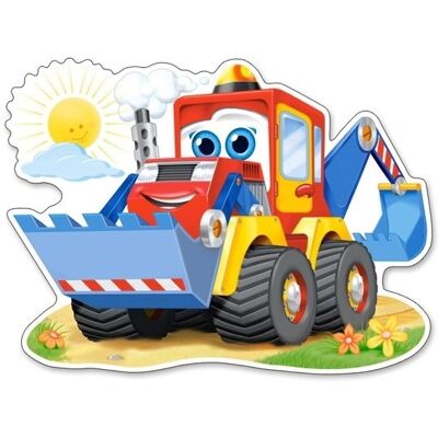 CASTORLAND Puzzle Veselý bager MAXI 12 dielikov CASTORLAND Puzzle Veselý bager MAXI 12 dielikov