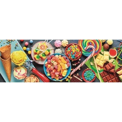 Trefl Panoramatické puzzle Sladkosti 1000 dielikov Trefl Panoramatické puzzle Sladkosti 1000 dielikov