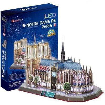 Cubicfun Svietiace 3D puzzle Notre Dame 149 dielikov Cubicfun Svietiace 3D puzzle Notre Dame 149 dielikov