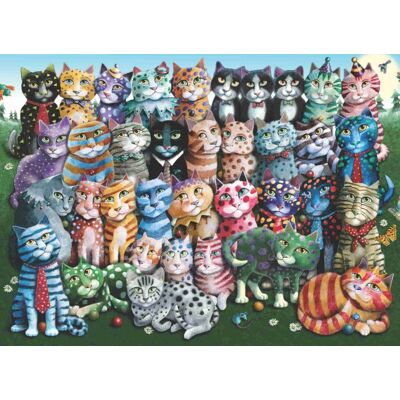 Anatolian Puzzle Mačacie rodinné stretnutie 1000 dielikov Anatolian Puzzle Mačacie rodinné stretnutie 1000 dielikov